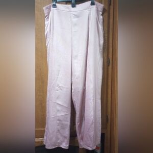 Louveu.Dear Dress Slacks Rose Pink Size 3XL Silk Like Feel